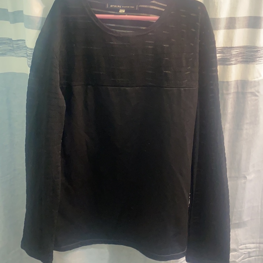 Black long sleeve STRIPE by Rayure Paris  and only worn 2-3 times